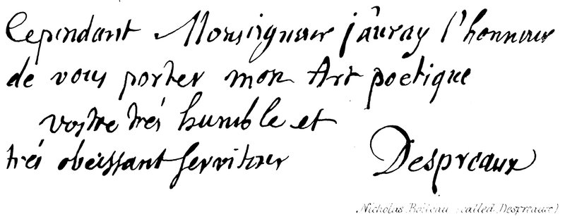 Nicholas Boileau (Despreaux néven) alkotó: English School