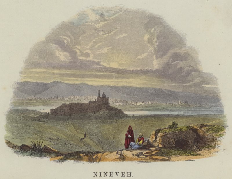 Ninive (színes metszet) alkotó: English School