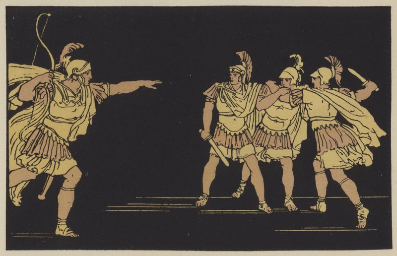 Nisus és Euryalus (színes képek) alkotó: English School