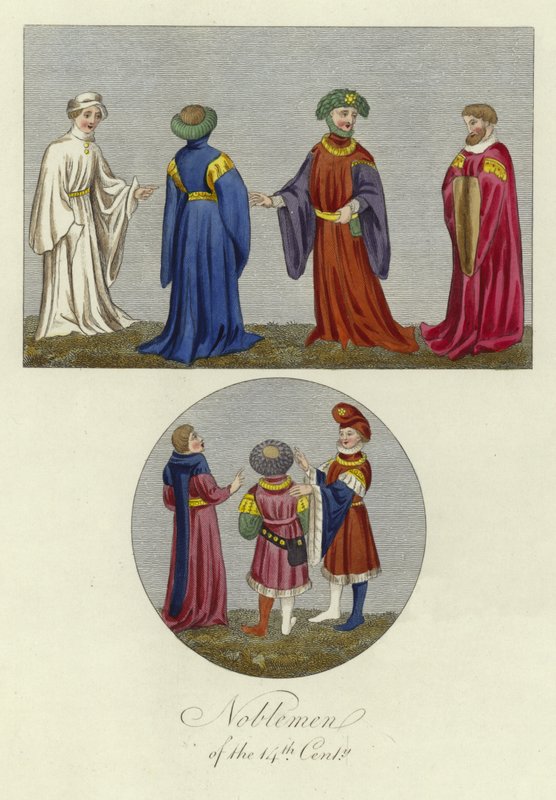 A 14. század nemesei alkotó: English School