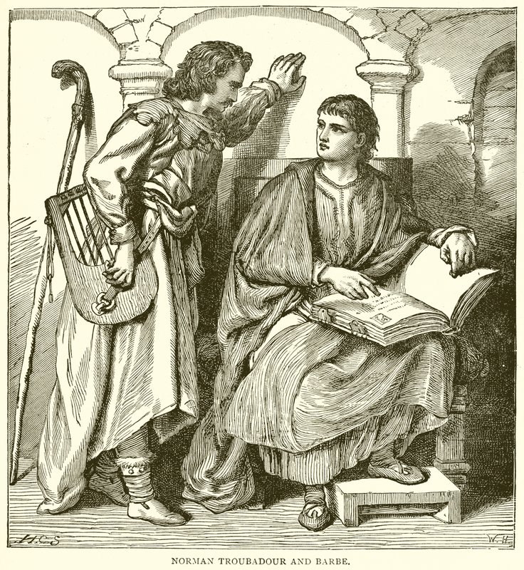 Norman trubadúr és bárka alkotó: English School