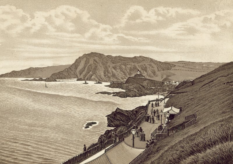 Észak-Devon: Lantern Hill és Hillsboro, East Parade (litho) alkotó: English School