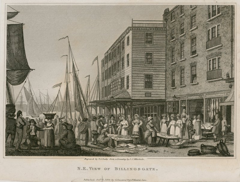 Billingsgate északkeleti nézete alkotó: English School