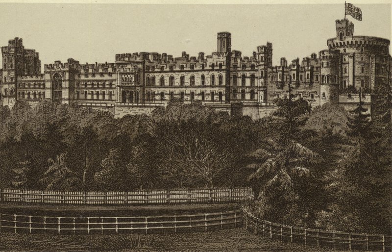 Északi front, Windsori kastély (litho) alkotó: English School