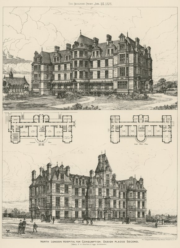 Észak-Londoni Fogyasztói Kórház, a design második helyezett alkotó: English School