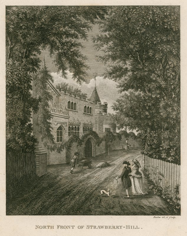 Strawberry Hill északi frontja, Twickenham, London alkotó: English School