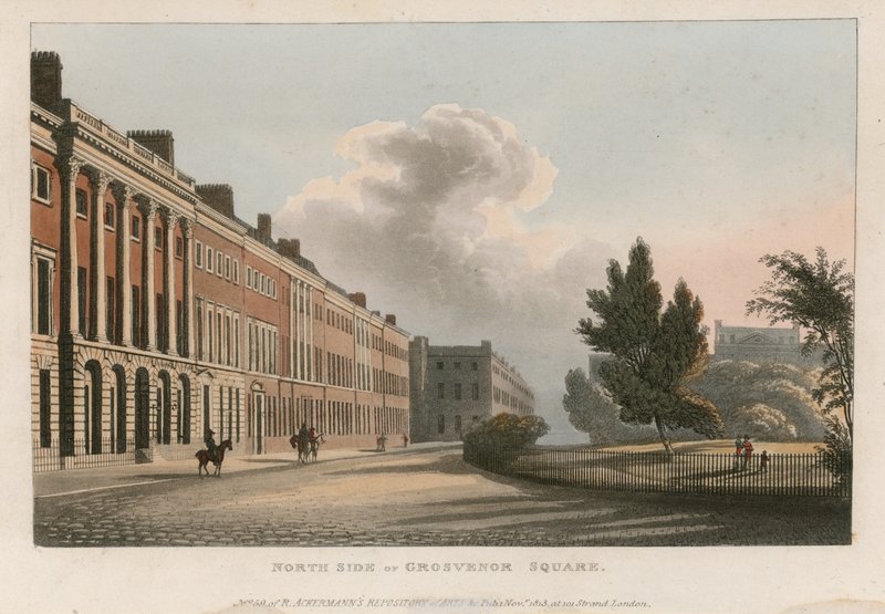 A Grosvenor tér északi oldala alkotó: English School