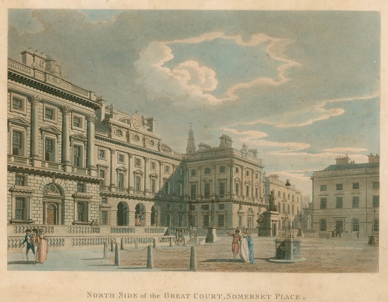 A Great Court északi oldala, Somerset Place (Somerset House), Strand, London alkotó: English School