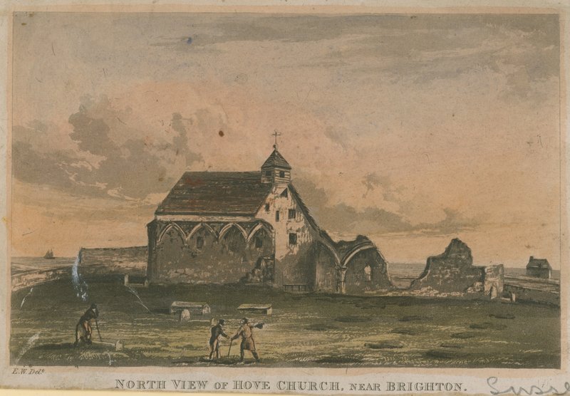 A Hove-templom északi nézete alkotó: English School