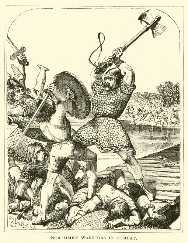 Northmen harcosok harcban alkotó: English School