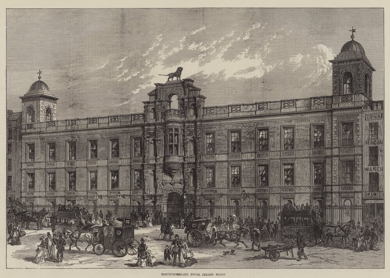Northumberland House, Strand Front (metszet) alkotó: English School