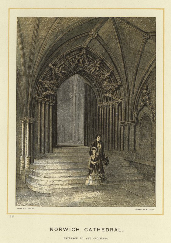 Norwich katedrálisa, a kolostorok bejárata alkotó: English School