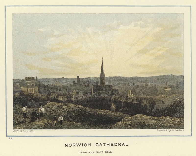 Norwich katedrálisa, az East Hillről alkotó: English School