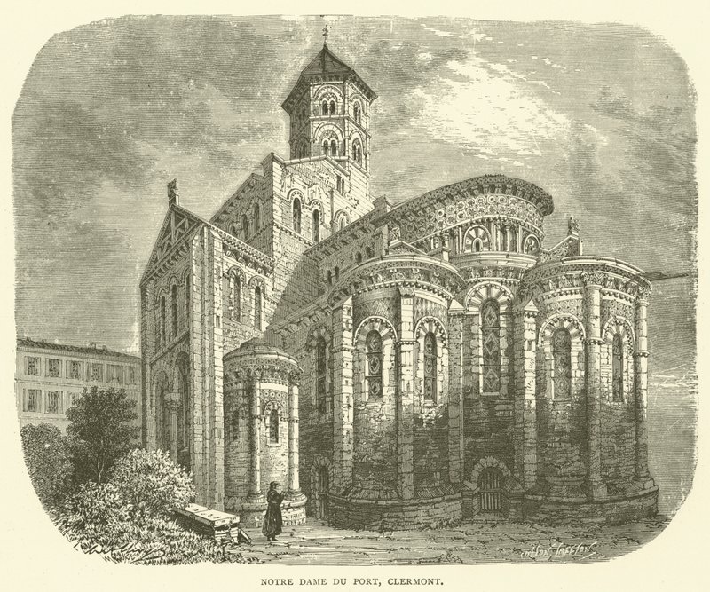 Notre Dame du Port, Clermont (metszet) alkotó: English School
