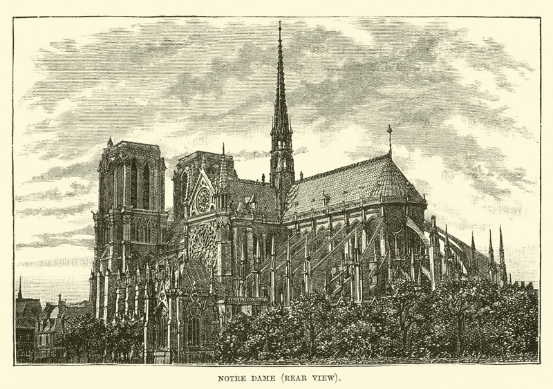 Notre Dame, hátulnézet alkotó: English School