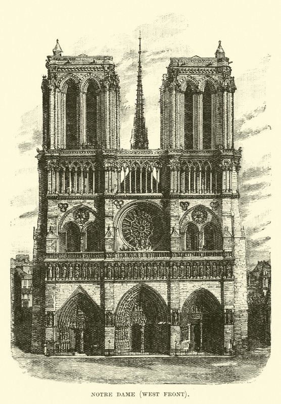Notre Dame, nyugati front alkotó: English School