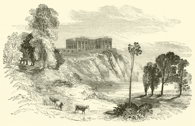 Nottingham kastély (metszet) alkotó: English School