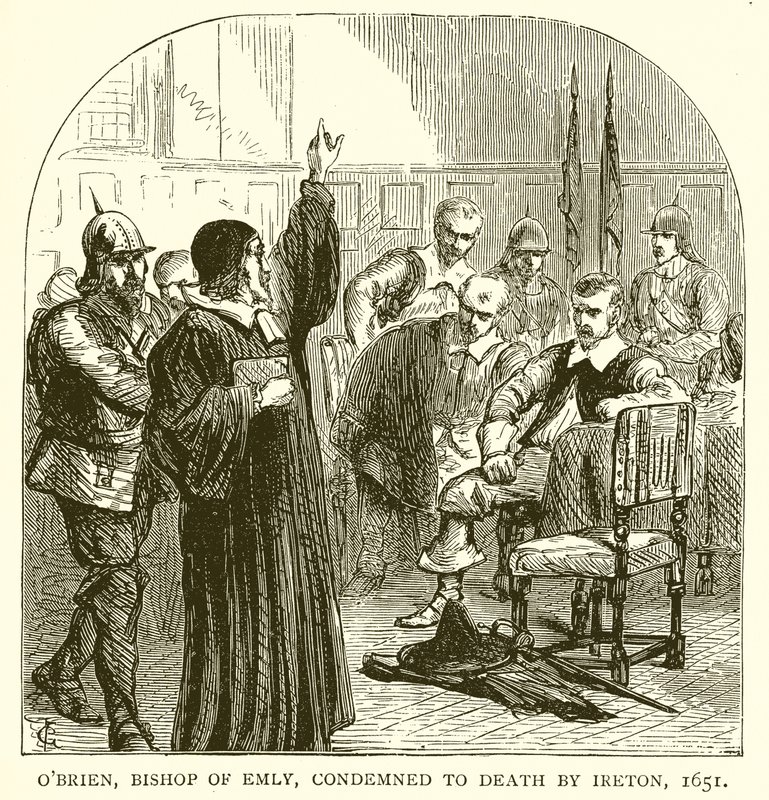 OBrien, Emly püspöke, Ireton halálra ítélte, 1651 alkotó: English School