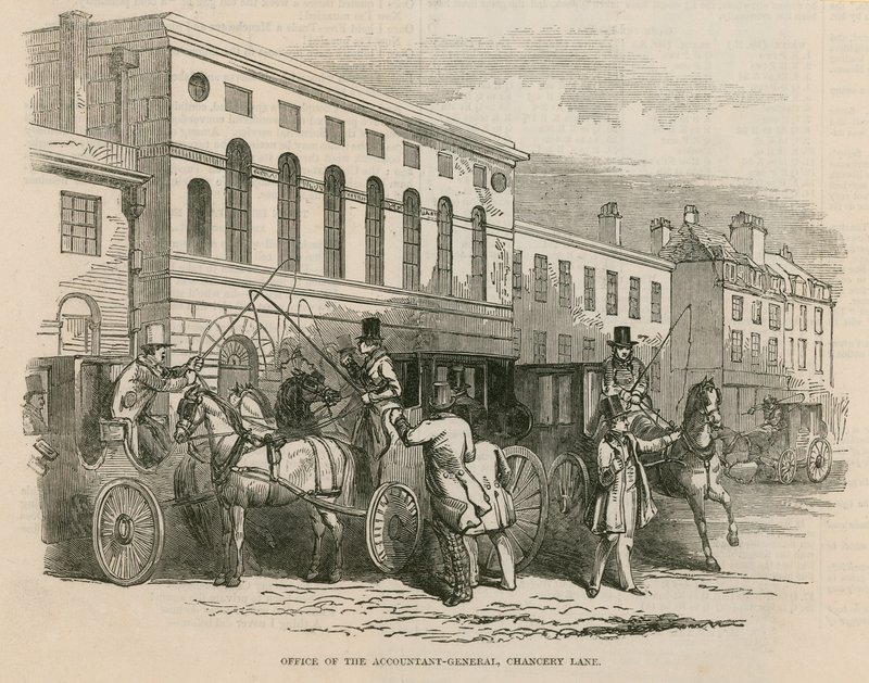 A főkönyvelő irodája, Chancery Lane, London alkotó: English School