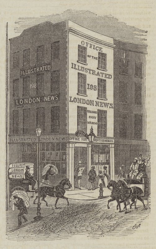 Az Illustrated London News irodája (metszet) alkotó: English School