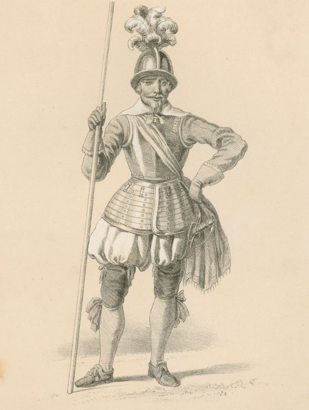 Pikemen tisztje, 1650 alkotó: English School