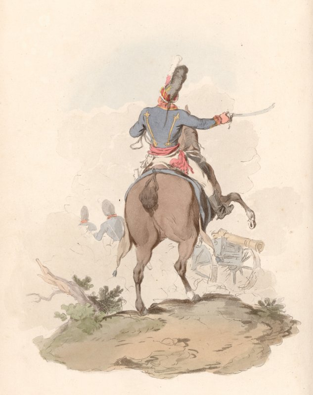 A Royal Horse Tüzérség tisztje alkotó: English School