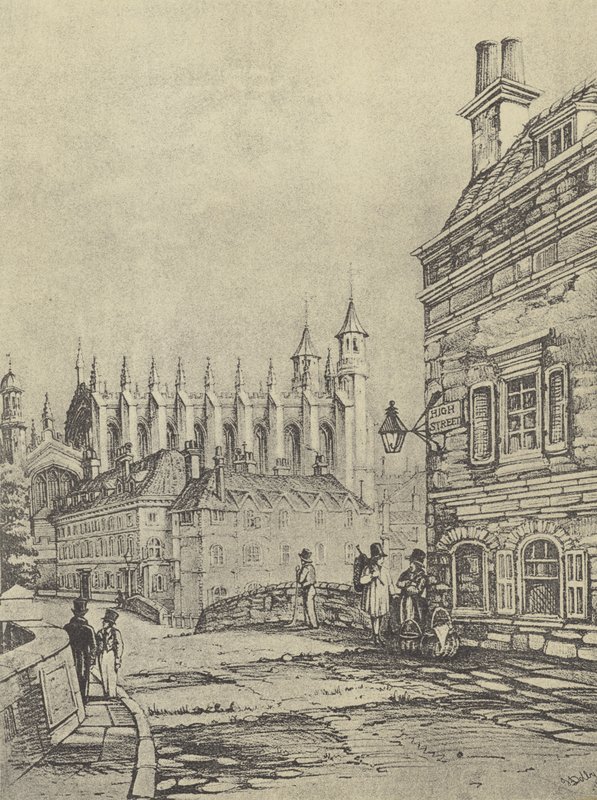 Old Barnes Pool Bridge, 1838 (mélynyomás) alkotó: English School