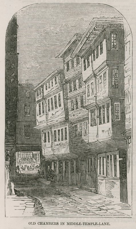 Régi kamrák a Middle Temple Lane-ben alkotó: English School