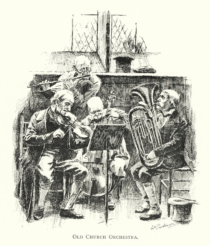 Old Church Orchestra (litho) alkotó: English School
