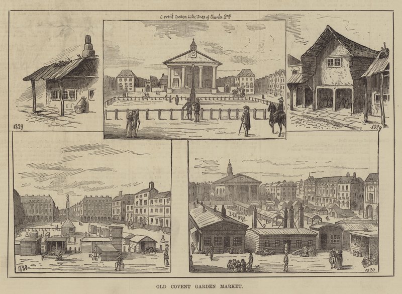 Old Covent Garden Market (metszet) alkotó: English School