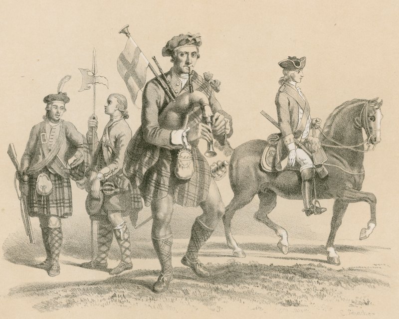 Old Highland brigád és életőr alkotó: English School