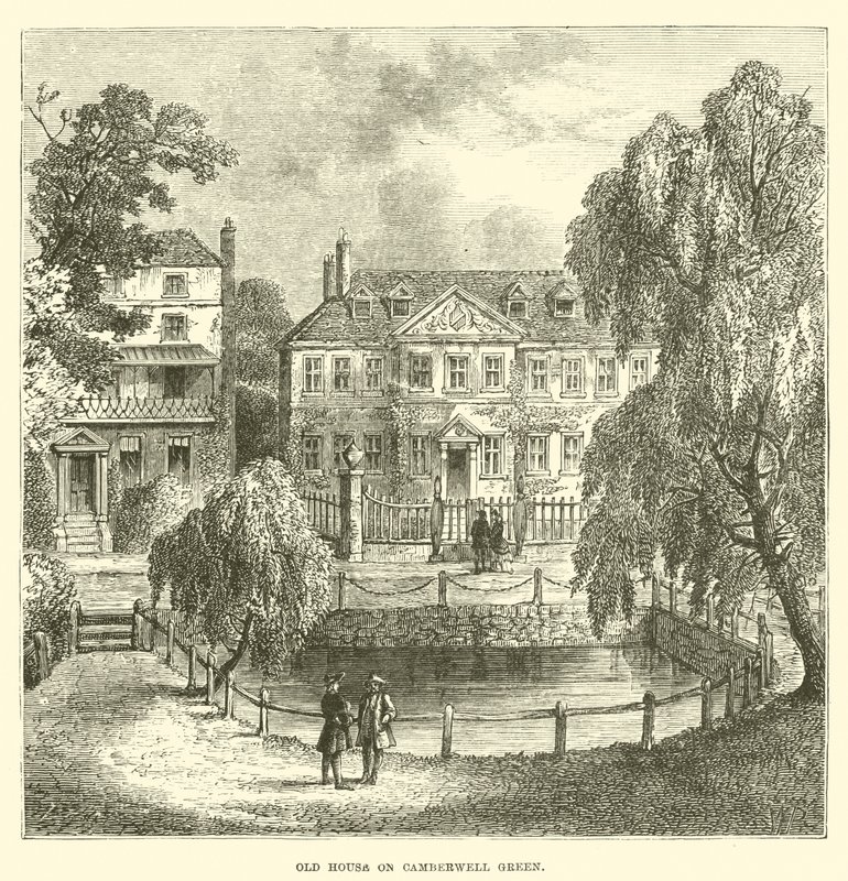 Régi ház a Camberwell Greenen (metszet) alkotó: English School