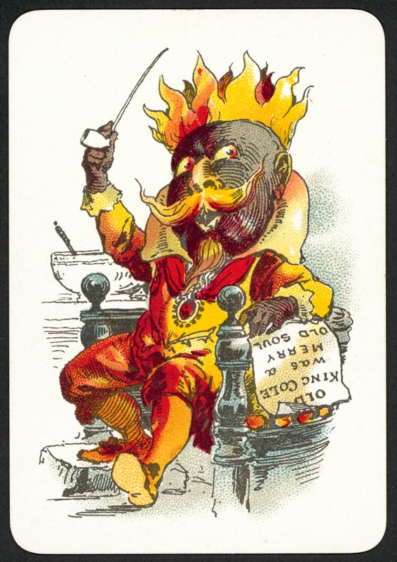 Az öreg King Cole vidám öreg lélek volt (színes litho) alkotó: English School