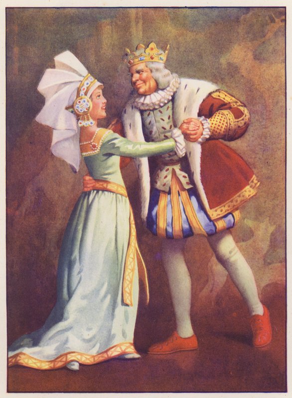 Old King Cole és Hamupipőke (színes litográfia) alkotó: English School