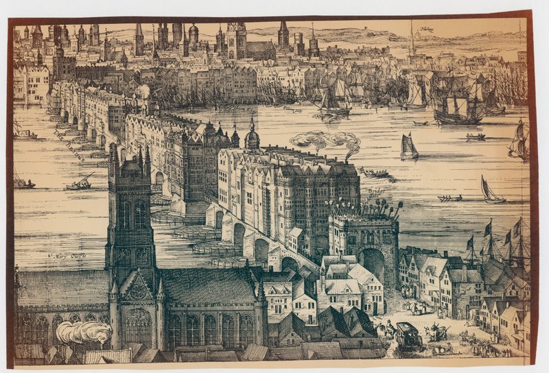 Old London Bridge alkotó: English School