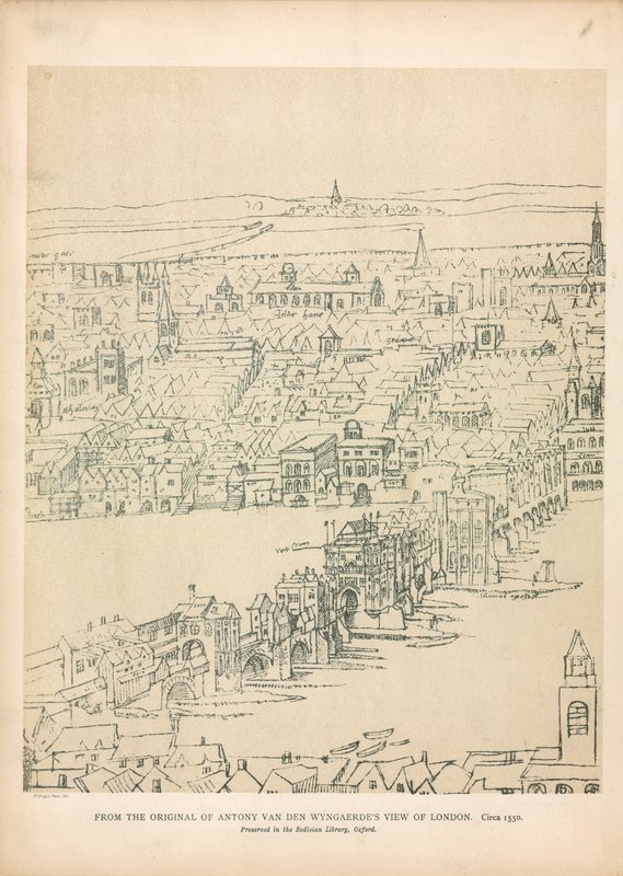Old London Bridge alkotó: English School