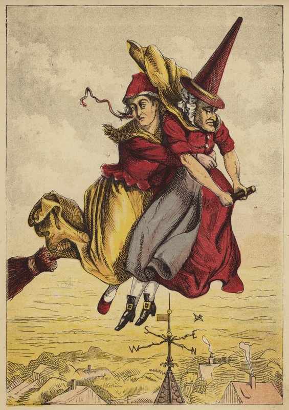 Old Mother Goose (színes metszet) alkotó: English School