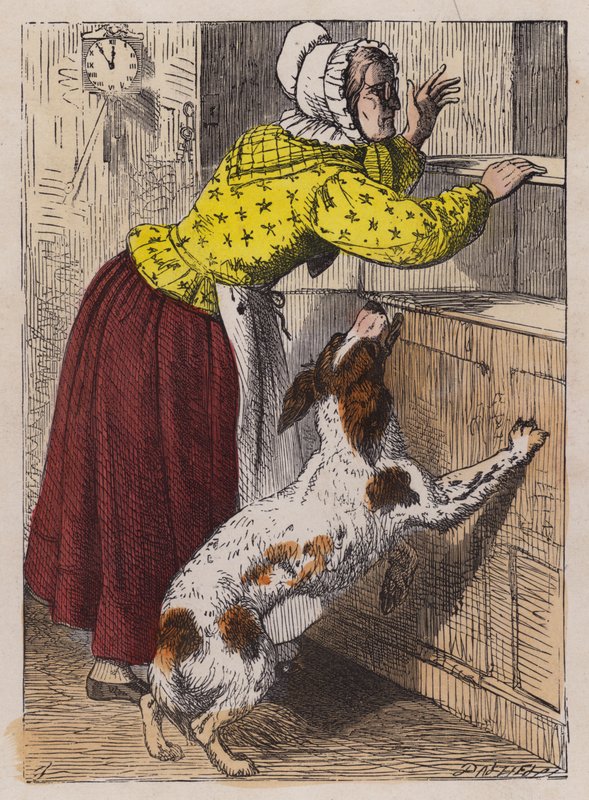 Old Mother Hubbard (színes metszet) alkotó: English School