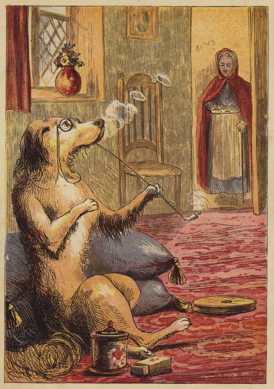 Old Mother Hubbard (színes metszet) alkotó: English School