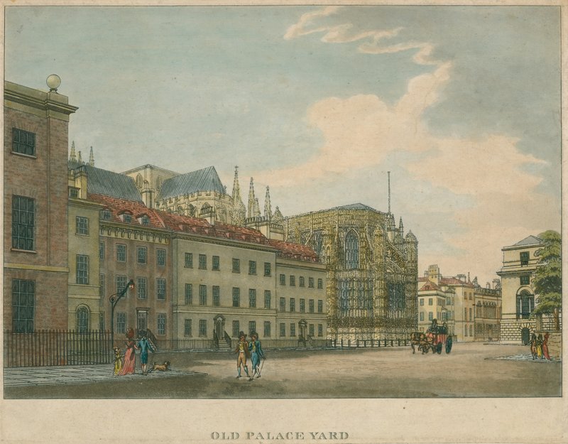 Old Palace Yard, Westminster Abbey, London alkotó: English School