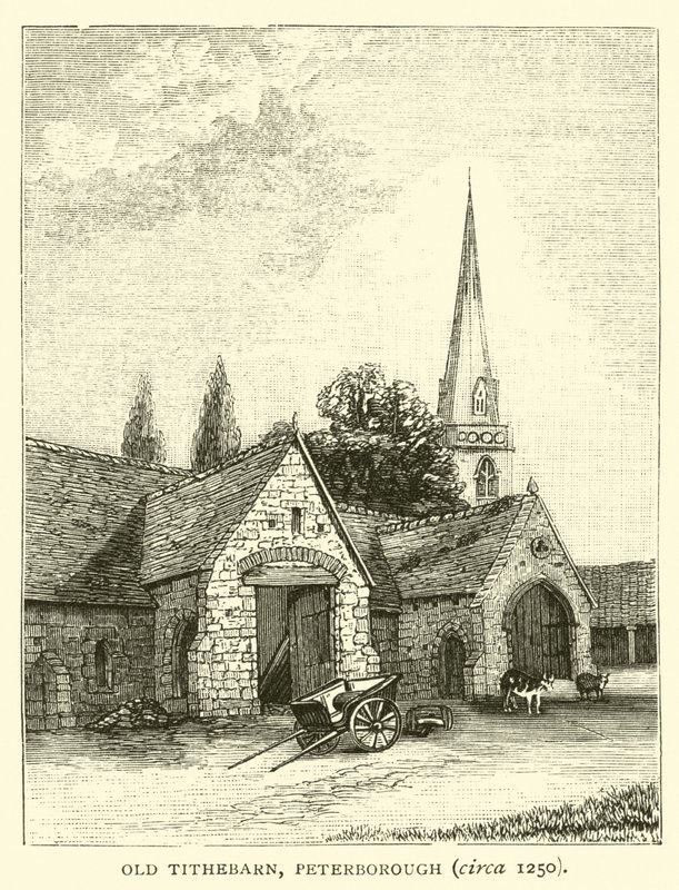 Old Tithebarn, Peterborough, 1250 körül alkotó: English School
