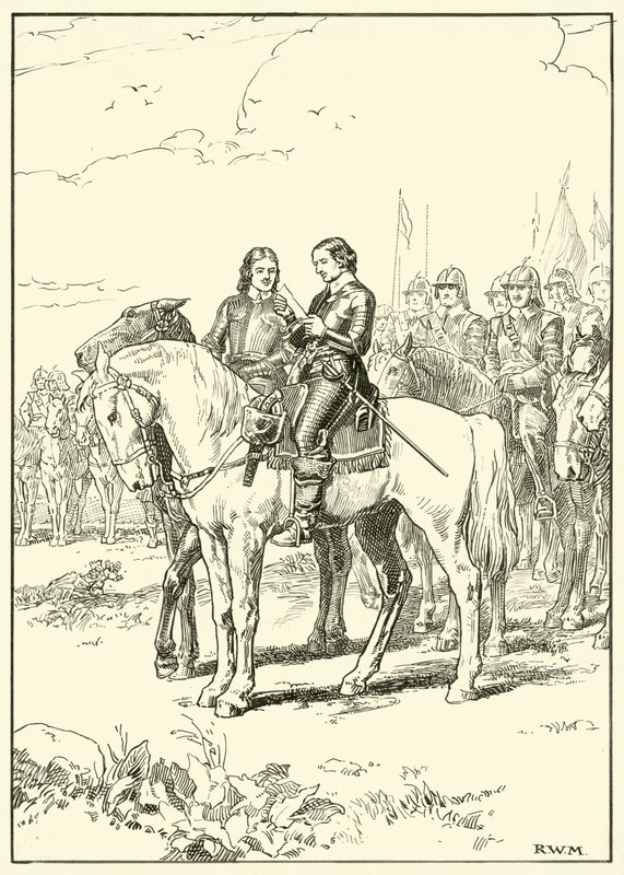 Oliver Cromwell (tinta papíron) alkotó: English School