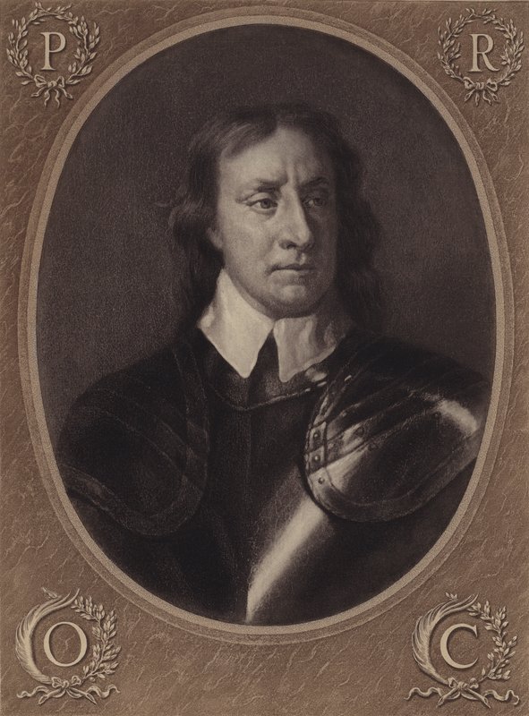 Oliver Cromwell (litográfia) alkotó: English School