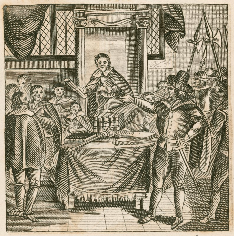 Oliver Cromwell felmondja a Rump parlamentet alkotó: English School
