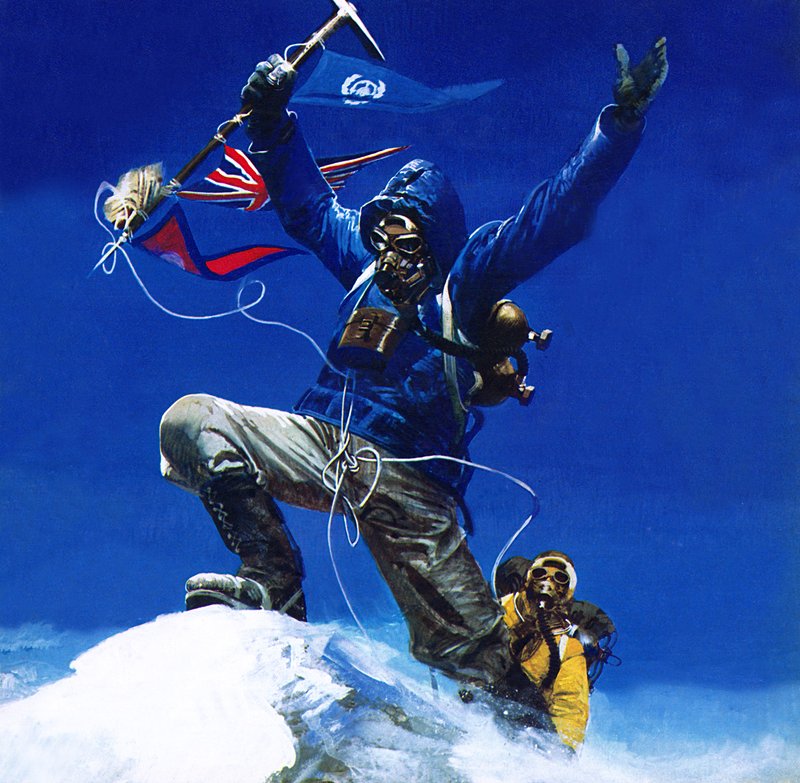 Az Everest tetején alkotó: English School