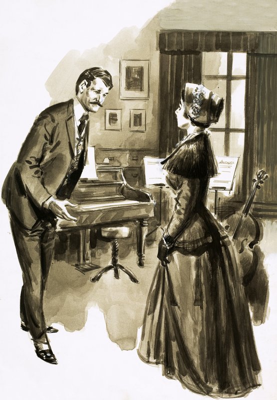 Edward Elgar egyik tanítványa a vonzó Caroline Alice Roberts volt alkotó: English School