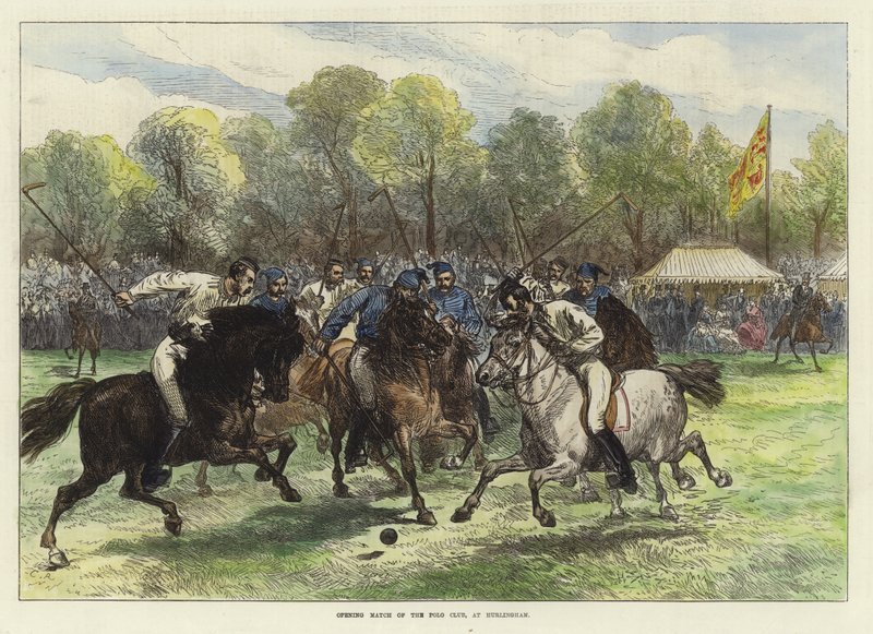 A Polo Club nyitómérkőzése Hurlinghamben alkotó: English School