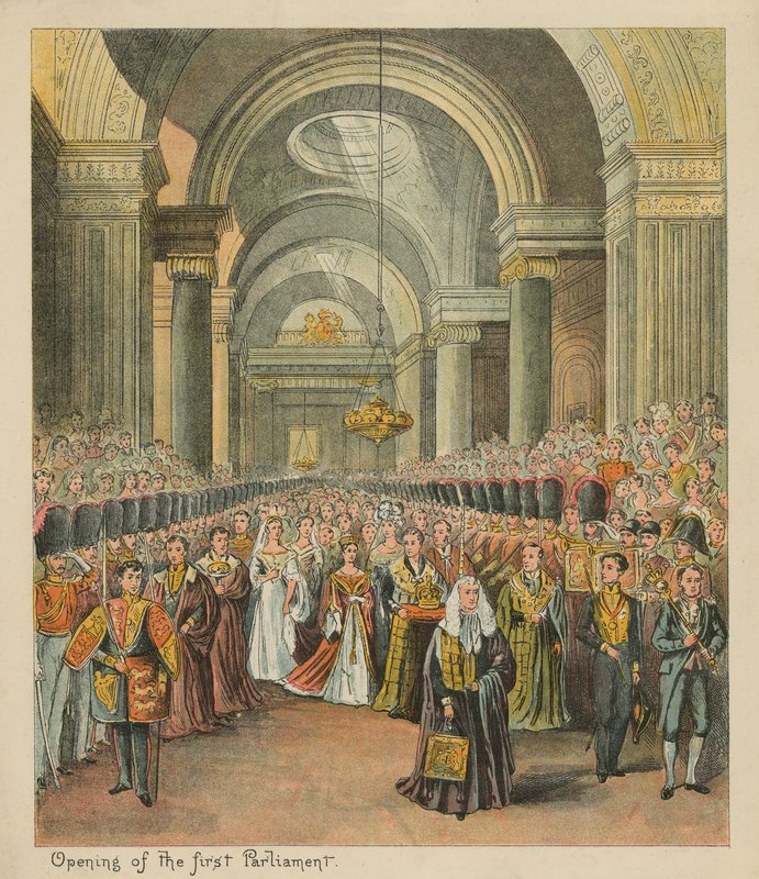 Az első parlament megnyitása alkotó: English School