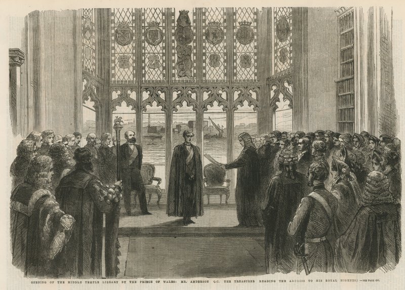 A Középtemplomi Könyvtár megnyitója alkotó: English School