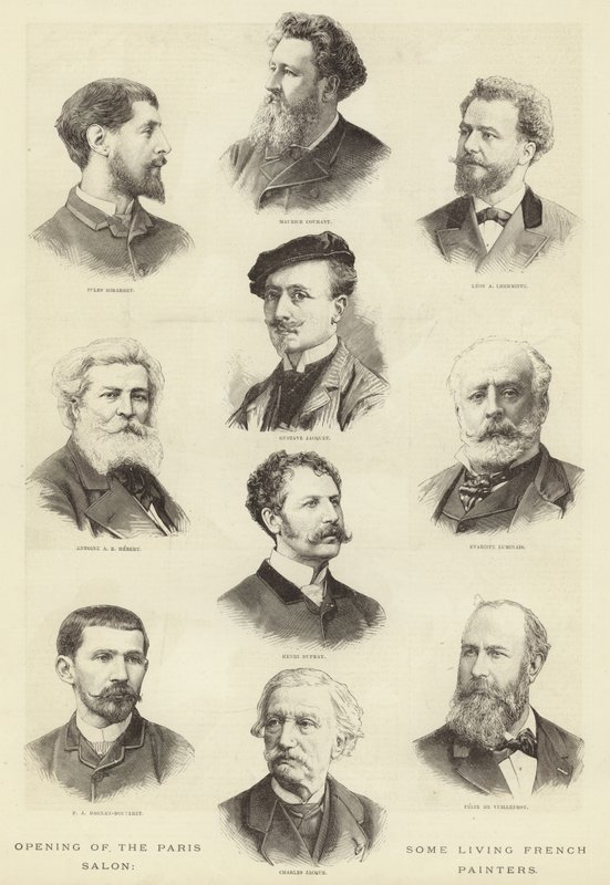 A Párizsi Szalon megnyitója alkotó: English School
